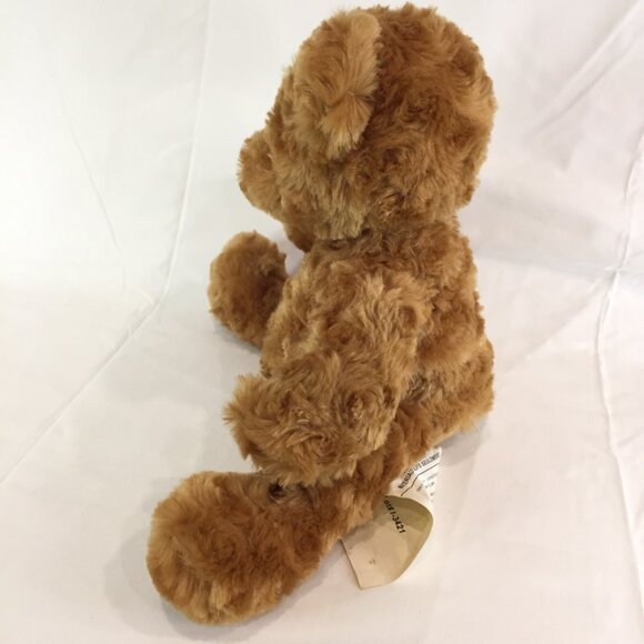 FunHouse Plush Teddybear 12" Honey Brown Soft Stuffed Animal Brown Eyed Bear - Picture 4 of 6